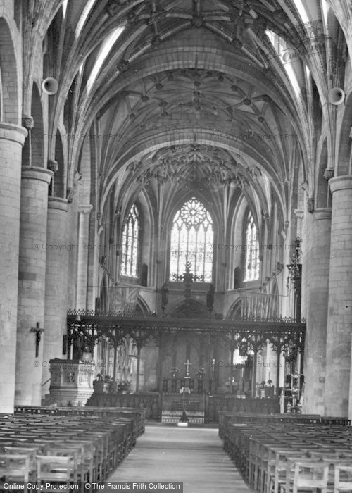 Photo of Tewkesbury, Abbey, The Nave 1937