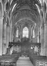 Abbey, The Nave 1937, Tewkesbury
