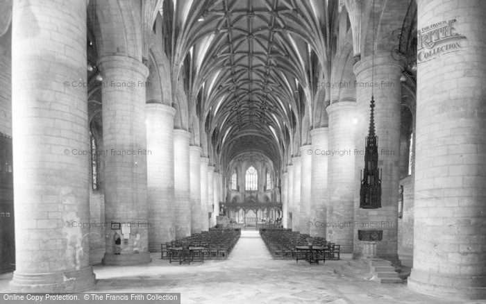 Photo of Tewkesbury, Abbey, The Nave c.1955
