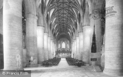 Abbey, The Nave c.1955, Tewkesbury