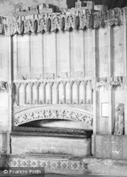 Abbey, Tomb Of Hugh Despencer The Younger c.1955, Tewkesbury