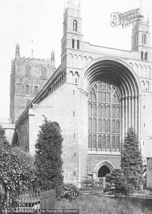 Photo of Tewkesbury, Abbey, West Front 1891