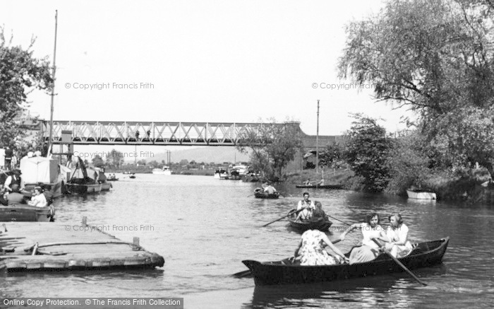 Photo of Tewkesbury, Boating On The River c.1955