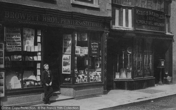 Photo of Tewkesbury, Browett Bros, High Street 1891