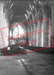 Cathedral Interior c.1946, Tewkesbury