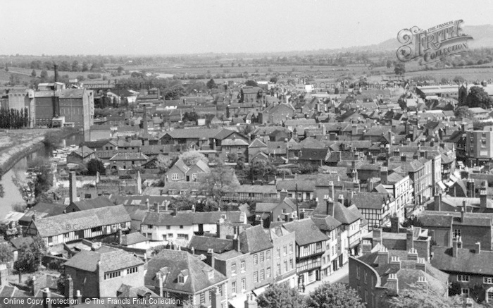 Photo of Tewkesbury, From The Abbey Tower c.1960