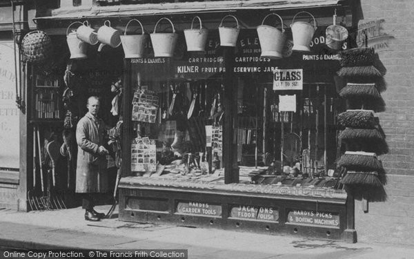 Photo of Tewkesbury, Hardware Shop, High Street 1923