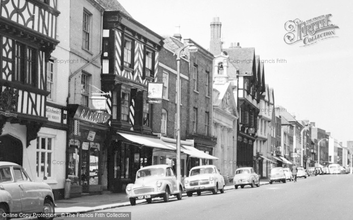 Photo of Tewkesbury, High Street And Town Hall c.1960