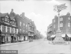 High Street And War Memorial 1923, Tewkesbury