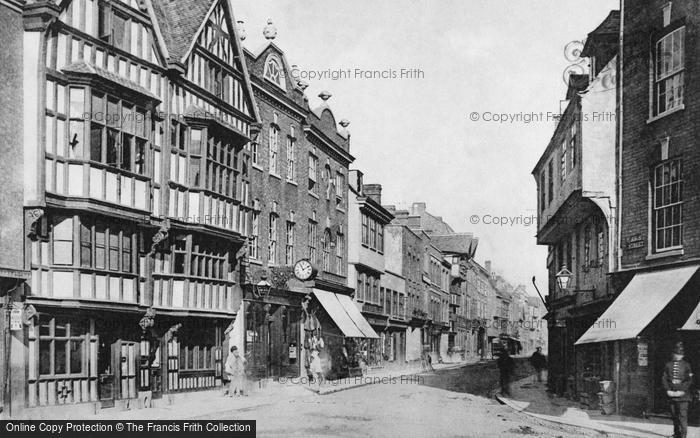 Photo of Tewkesbury, High Street c.1875