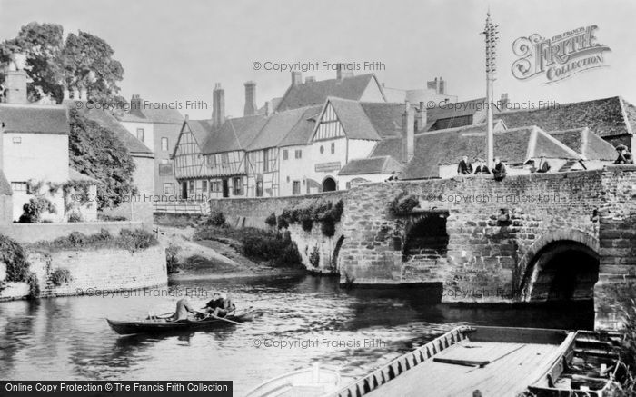 Photo of Tewkesbury, King John's Bridge, River Avon 1907