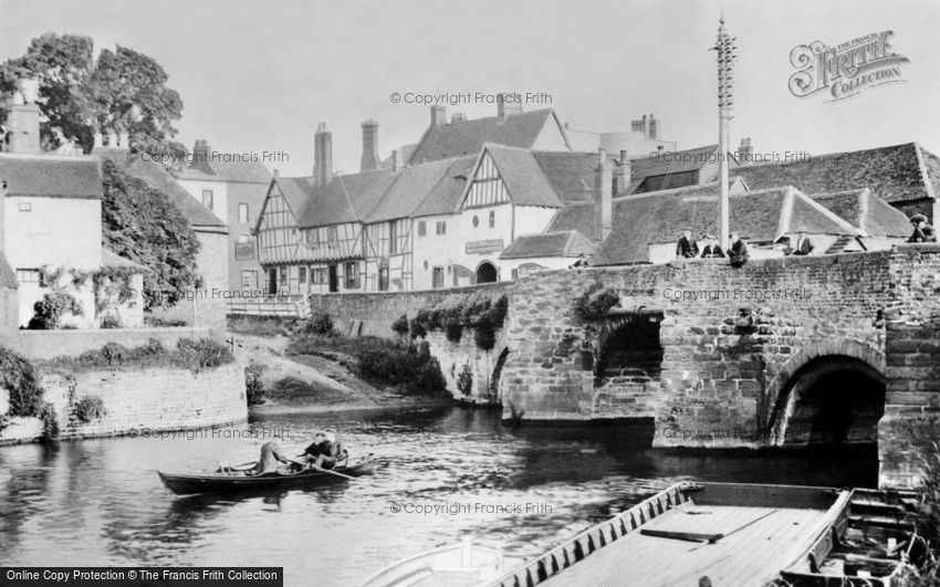 Tewkesbury, King John's Bridge, River Avon 1907