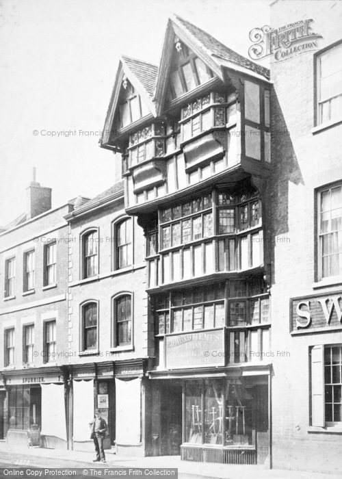Photo of Tewkesbury, Old House, High Street c.1869