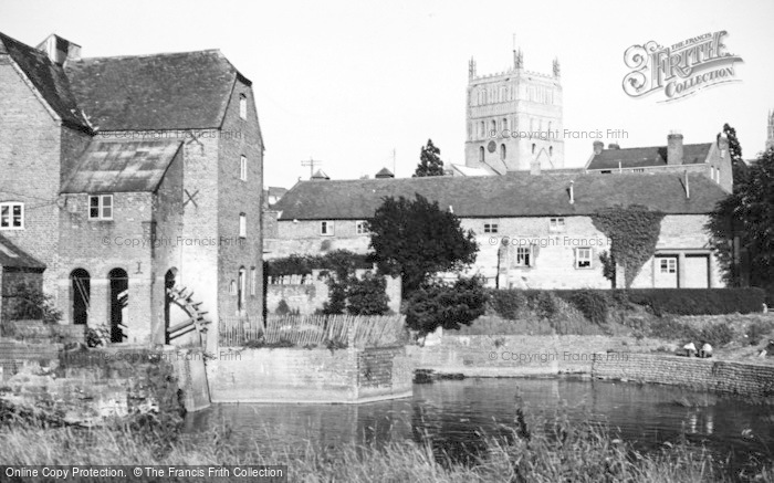 Photo of Tewkesbury, Old Mill And The Abbey c.1955