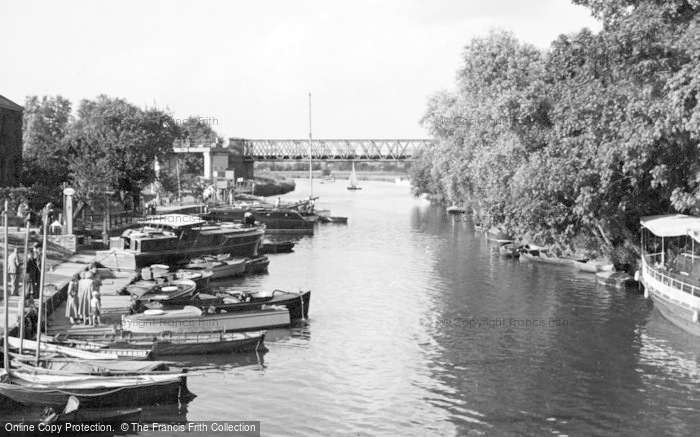Photo of Tewkesbury, River Avon And Boating Station c.1955