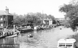 River Avon And Boating Station c.1960, Tewkesbury