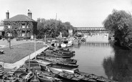 Tewkesbury, River Avon from King John's Bridge c1965