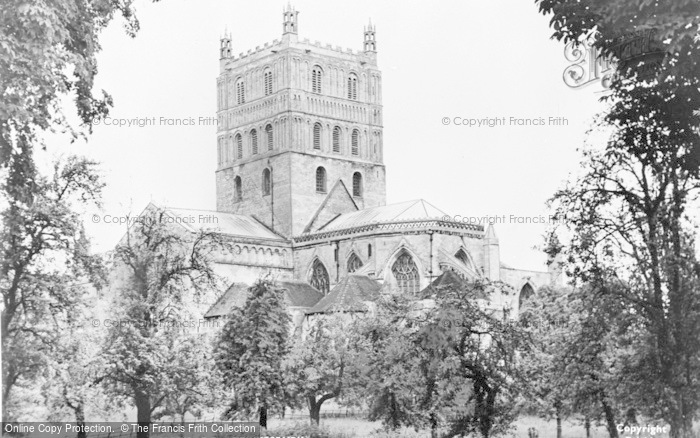 Photo of Tewkesbury, The Abbey South East c.1955
