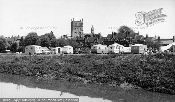 Photo of Tewkesbury, The Caravan Park c.1960