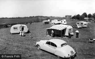 Tewkesbury, the Caravan Park c1960