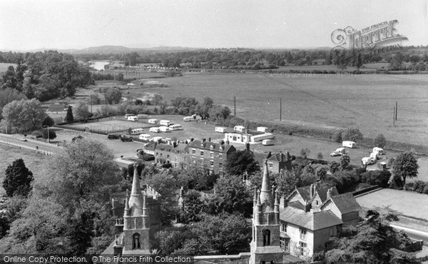 Photo of Tewkesbury, The Caravan Park From The Abbey Tower c.1960
