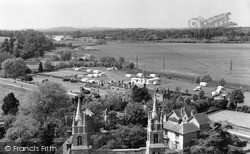 The Caravan Park From The Abbey Tower c.1960, Tewkesbury