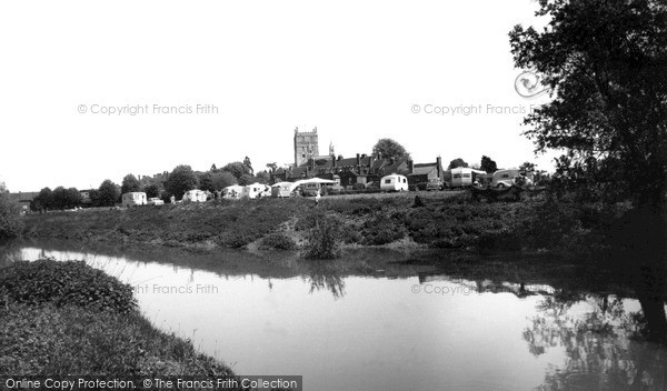 Photo of Tewkesbury, The Caravan Park From The River Avon c.1960