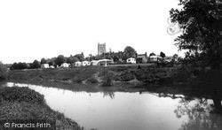 The Caravan Park From The River Avon c.1960, Tewkesbury