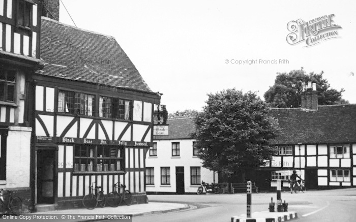 Photo of Tewkesbury, The Old Black Bear Inn c.1955