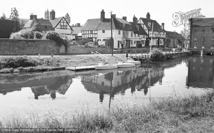 Photo of Tewkesbury, The River And Abbey Mill c.1960