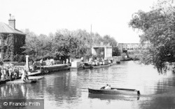The River And Boating Station c.1960, Tewkesbury
