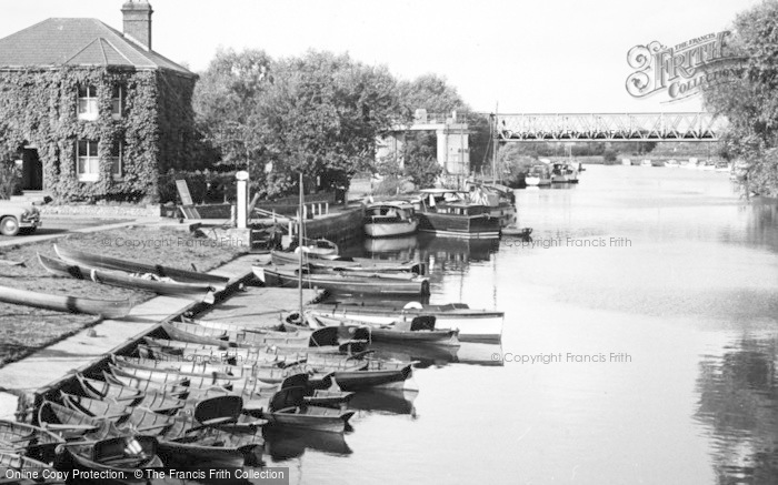 Photo of Tewkesbury, The River From King John's Bridge c.1955