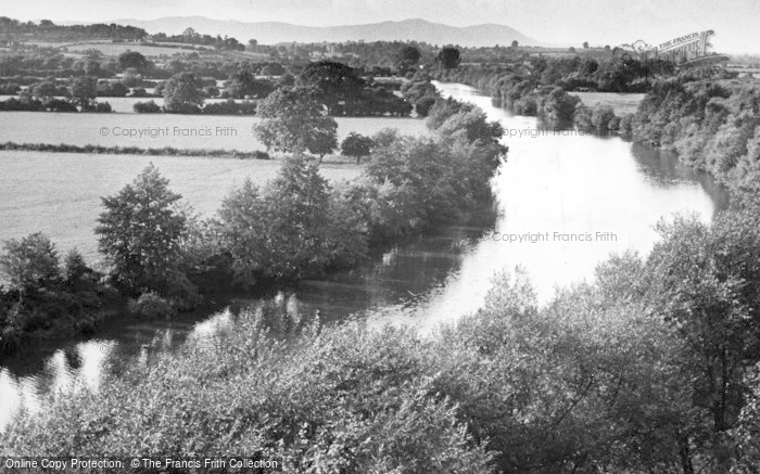 Photo of Tewkesbury, The River From Mythe Bridge c.1955