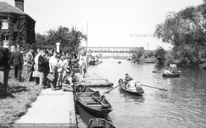 Photo of Tewkesbury, The River, Landing Stage c.1955