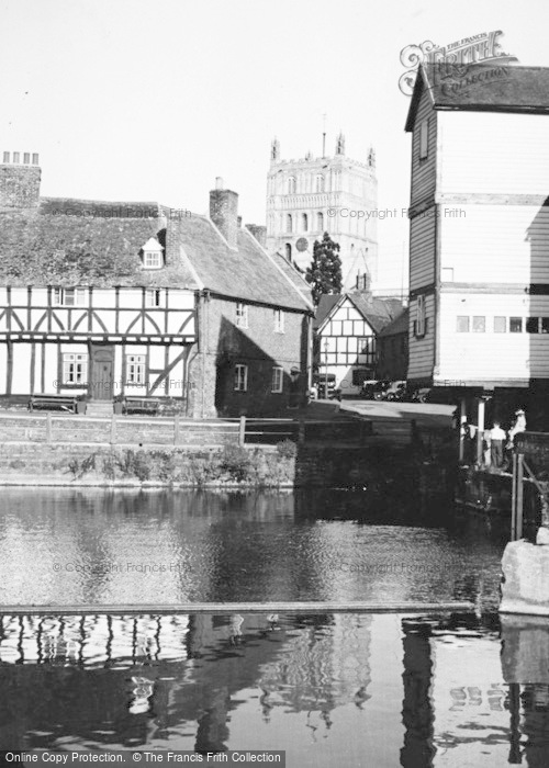 Photo of Tewkesbury, View Of The Abbey Tower c.1955