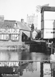 View Of The Abbey Tower c.1955, Tewkesbury