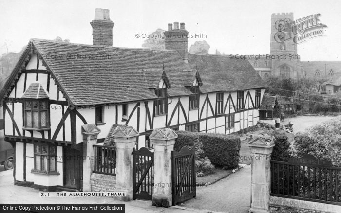 Photo of Thame, Almshouses c.1955