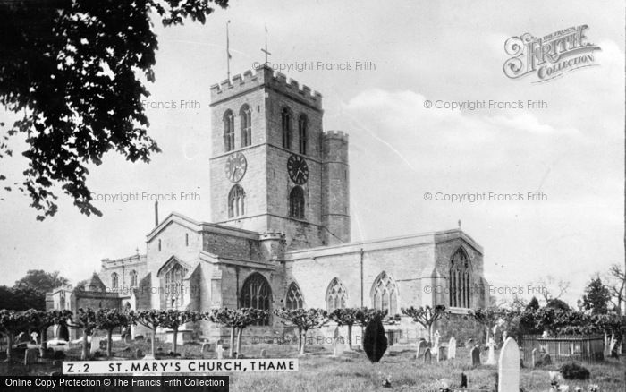 Photo of Thame, St Mary's Church c.1955