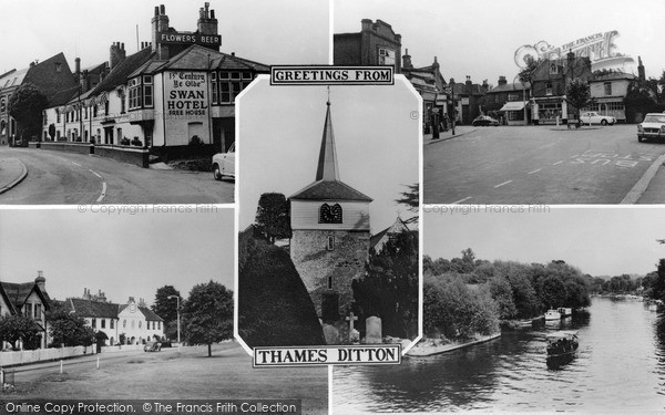 Photo of Thames Ditton, Composite c.1960
