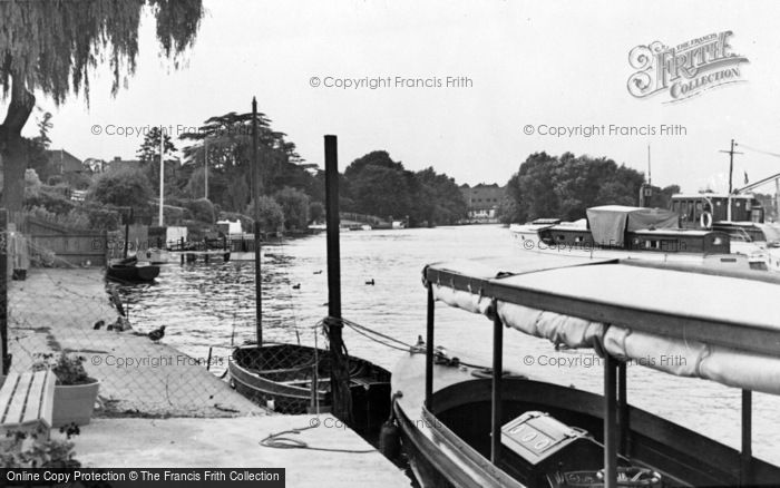 Photo of Thames Ditton, The River Thames c.1955
