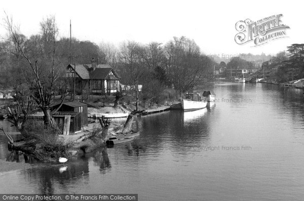 Photo of Thames Ditton, The River Thames c.1955
