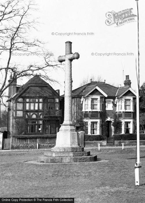 Photo of Thames Ditton, The War Memorial c.1955