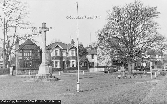 Photo of Thames Ditton, War Memorial At Giggs Hill Green c.1955