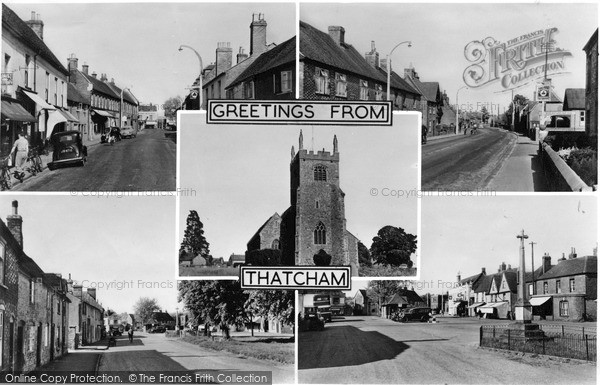 Photo of Thatcham, Composite c.1955