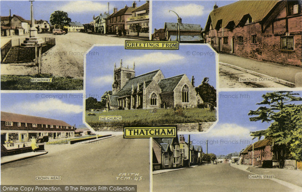 Photo of Thatcham, Composite c.1960