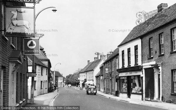 Photo of Thatcham, High Street c1955