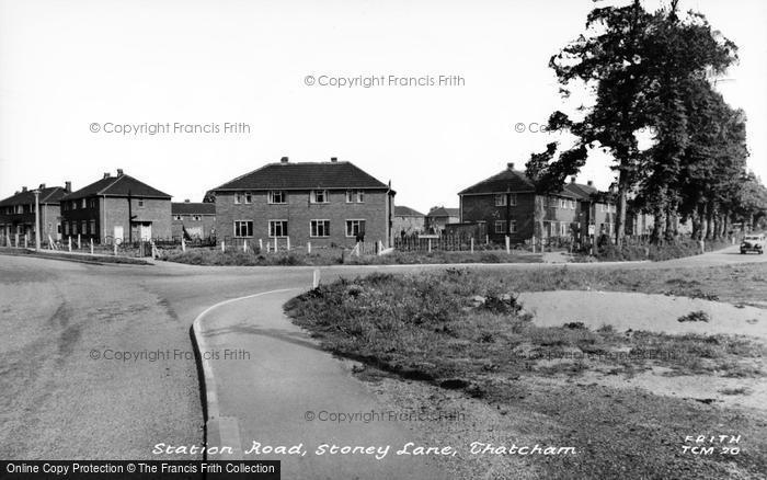 Photo of Thatcham, Station Road, Stoney Lane c.1960