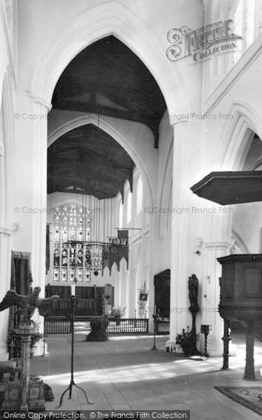 Photo of Thaxted, Church, Chancel And Pulpit c.1955
