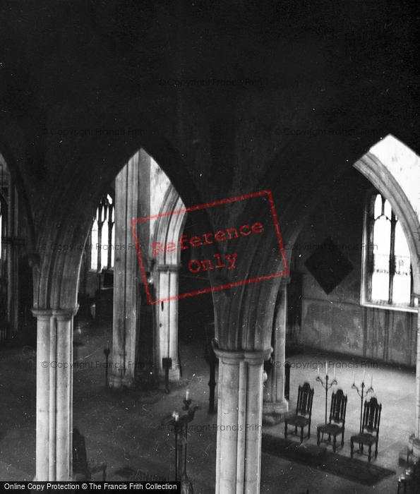 Photo of Thaxted, Church Interior 1950