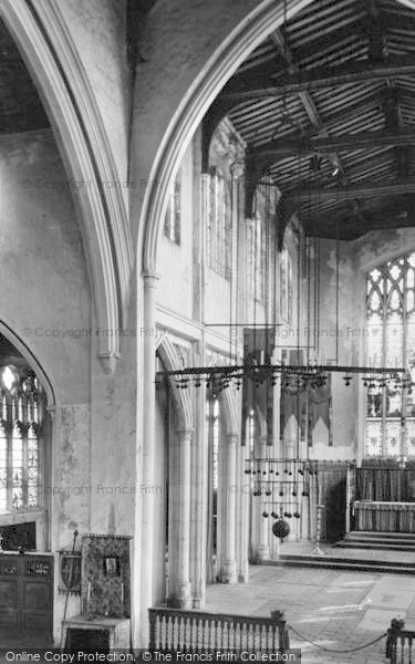 Photo of Thaxted, Church Interior c.1950